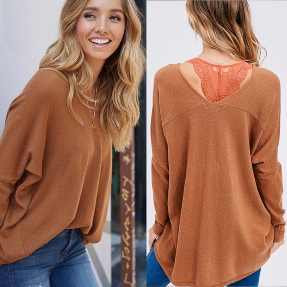 RE-LISTED Pullover Sweater (Carmel) - Picture 3 of 3